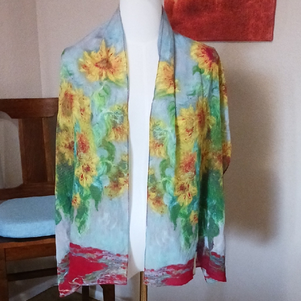 Smithsonian Institute Collection- Vibrant Silk Scarf